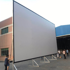 150 - 300 Inch Fast Fold Projector Screen Portable Outdoor Front / Rear Projection Fabric
