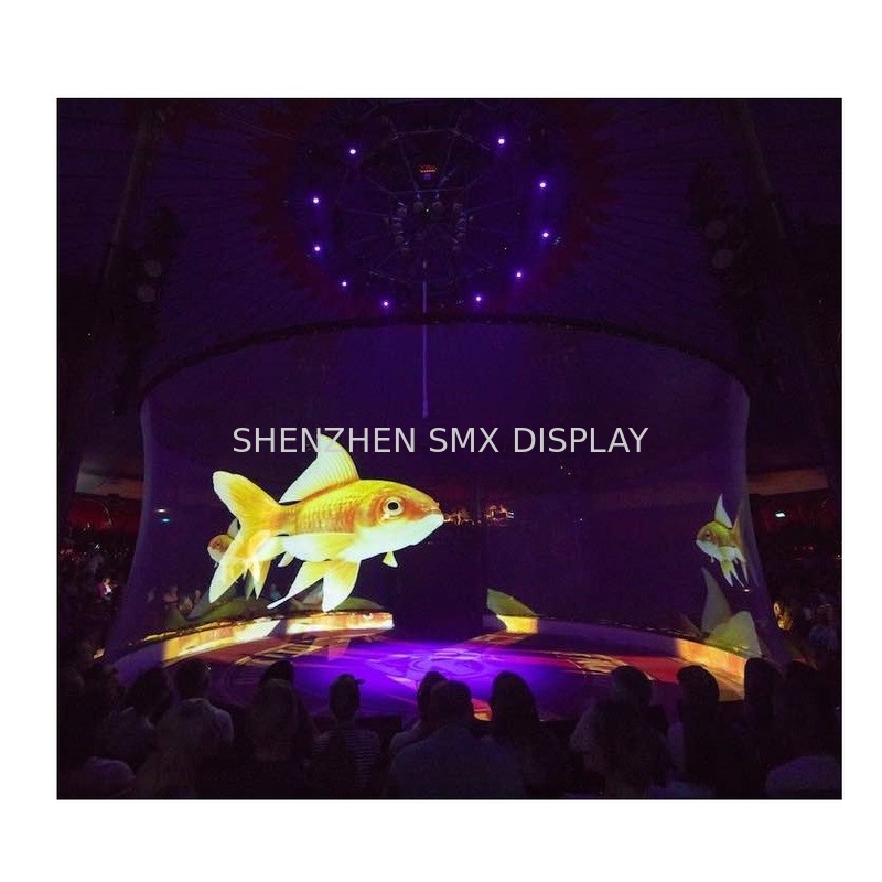 Fireproof B2 Holo Gauze Holographic Mesh Screen For 3D Projection