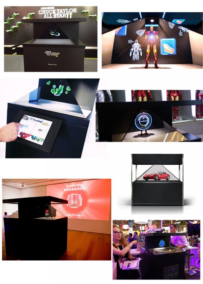 22 " 3D Holographic Projector 270 derajat Hologram Display Box Hologram Piramida Full HD Resolution 3D Display Showcase 0