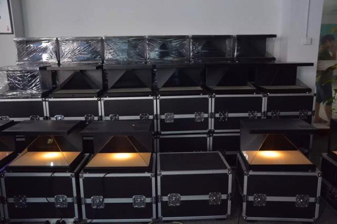 22 " 3D Holographic Projector 270 derajat Hologram Display Box Hologram Piramida Full HD Resolution 3D Display Showcase 2