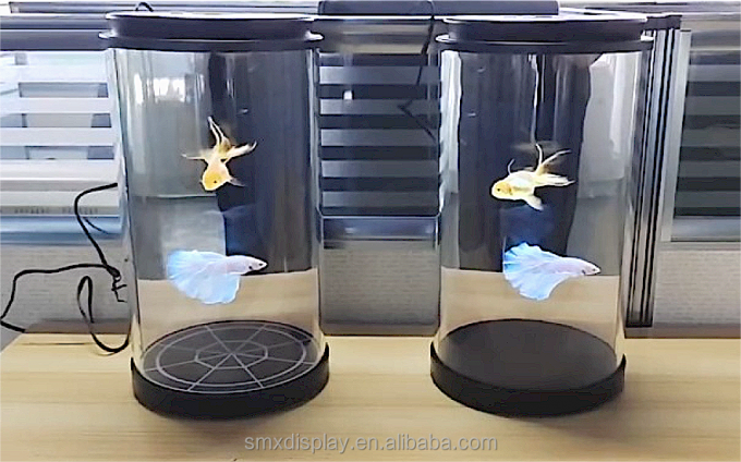 5.5/10.1/21.5/75 inci 3d hologram holotube tampilan AI berbasis interaktif untuk pameran museum 3