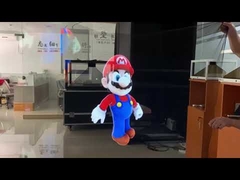 layar kasa holo transparan besar untuk pertunjukan hologram panggung