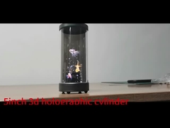5 inci 3D Hologram Silinder Layar Transparan Hologram Interaktif HoloTube