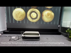 16:9 100inch Motorized Floor Rising ALR Projector Screen Untuk Ultra Short Throw Projector