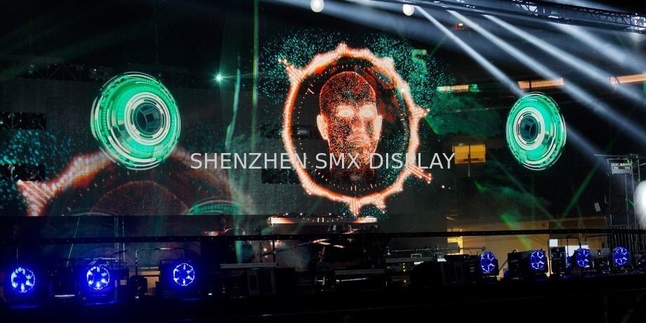 3D Hologauze Mesh Screen Polyamide Material For Event Stage Show