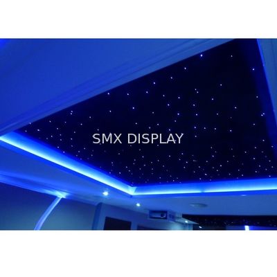 Kualitas Lampu RGB 7 Warna Panel Langit-langit Bintang Magnetik Papan Serat Poliester Untuk Teater Rumah Pabrik