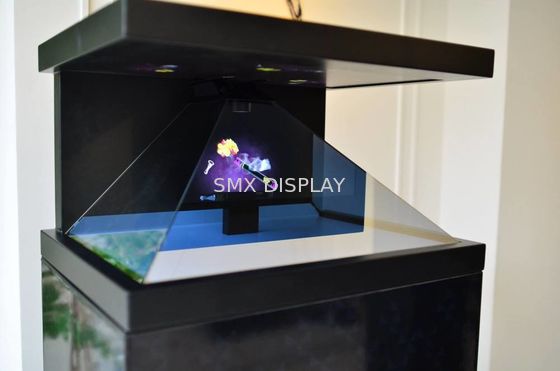 Kualitas Hologram Showcae 3D Holographic Pyramid Box untuk Pameran Museum Pabrik