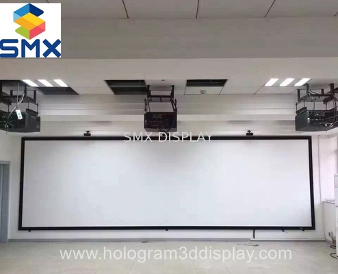 Besar 4K 3D Cinema Layar Proyeksi Layar Perak 3D dengan Lukisan Perak