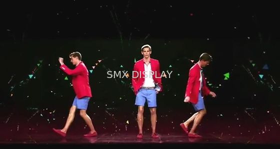 Kualitas Tahap Musion Hologram Projector Foil Holographic Tampilan 95um Tebal Pabrik