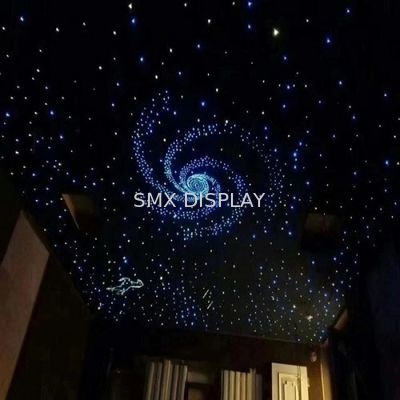 kualitas 600x600mm Fiber Optic Star Ceiling Panels Warna RGB Untuk Dekorasi Pabrik