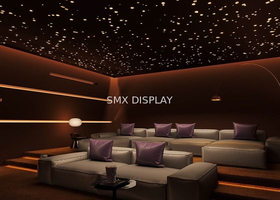 Kualitas Polyester Fiberboard Fiber Optic Star Ceiling Light Ketebalan 9mm Instalasi Mudah Pabrik