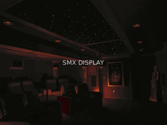 Kualitas 110 - 220V Fiber Optic Ceiling Light Kit Acoustical Black / Navy Blue / UV PMMA Body Pabrik