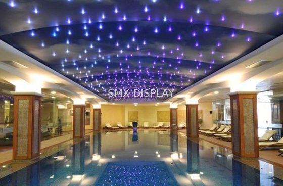 Kualitas Bioskop Rumah Fiber Optic Star Ceiling Panels RGB Color Star Lighting Dengan Remote Control Pabrik