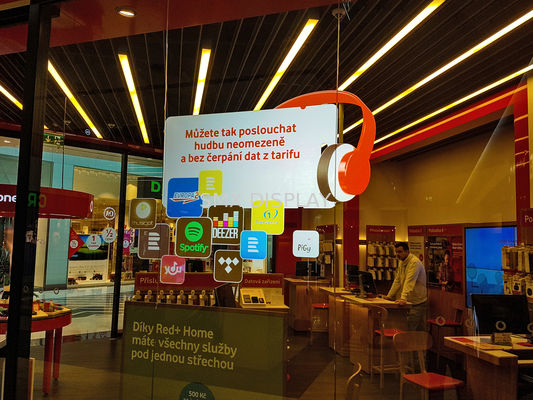 kualitas Self Adhesive Hologram Film Transparan Film Layar Proyeksi Belakang Lebar 1,52m Pabrik