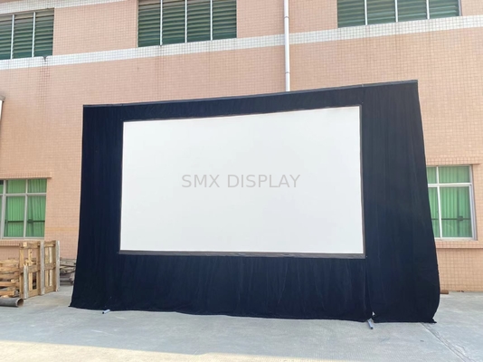 100 Inch 465cm Tali Layar Proyektor Portabel Anti Lipatan