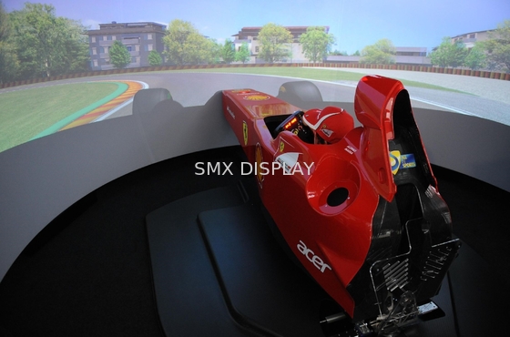 Bingkai Tetap Layar Proyektor Melengkung 360° Besar Untuk Simulator 1.0 Gain