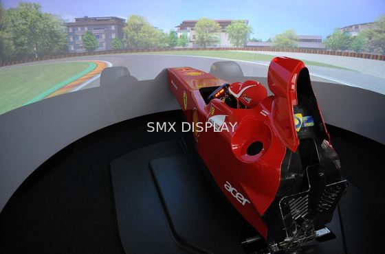 kualitas Bingkai Tetap Layar Proyektor Melengkung 360° Besar Untuk Simulator 1.0 Gain Pabrik