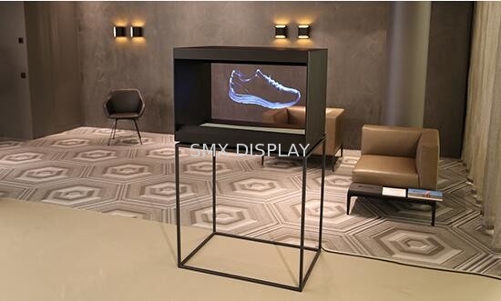 Kecerahan Full HD 3D hologram kubus / kotak Holo built-in Speaker