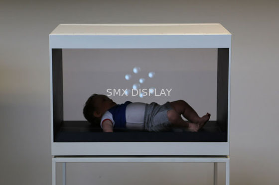 kualitas 42 "Holo Showcase 3D Holographic Display Pyramid Hologram Glass Untuk Pameran Pabrik