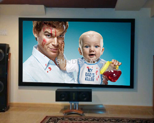 kualitas Proyektor Bioskop Teater Layar Proyeksi Bingkai Tetap 3D Kain Perak untuk bioskop rumah Pabrik