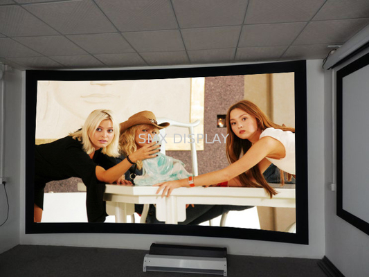 8cm Bingkai Layar Proyeksi Curved Dengan Black Velvet / 3D Layar Projector
