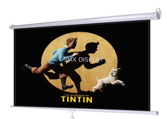 Kualitas Layar Proyektor Manual 16:9 60 Inci Untuk Ruang Kelas Sekolah Kantor Pabrik