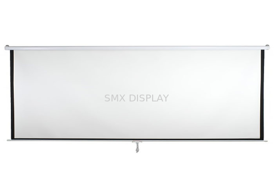 72 Inch 4:3 Wall Mount Kontrol Manual Layar Proyektor Mendukung OEM / ODM