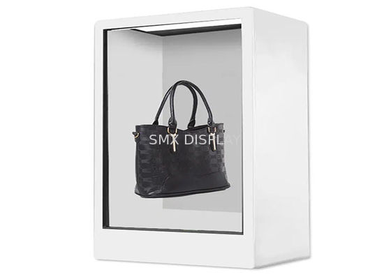 Kualitas Kustom 22-75 Inch 3D Holographic Showcase Multi Touch Kotak Tampilan LCD Transparan Pabrik