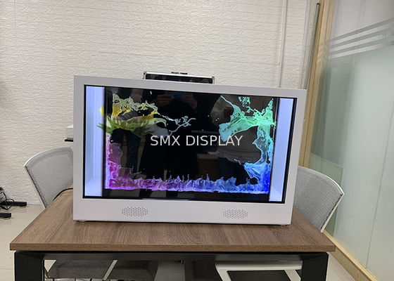 kualitas Kotak Layar Hologram 3D 3 Sisi Tampilan Piramida Hologram 3D Sentuh Transparan Pabrik