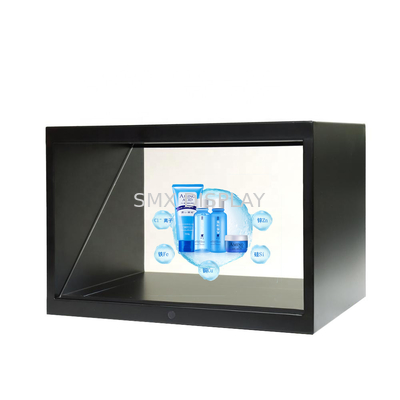 32 inci 180 Derajat Holo Cube 3D Hologram Showcase Tampilan Layar Piramida Hologram Full HD