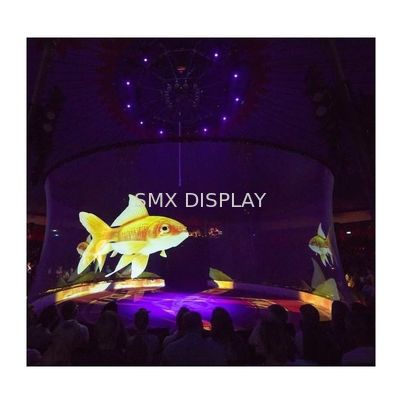 kualitas Holo Gauze 3D Holographic Mesh Projector Screen Layar Holografik Transparan Pabrik