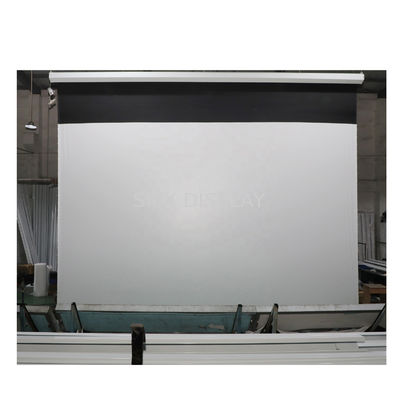 kualitas 300 Inch Electric Projector Screen Tab Tensioned Motorized Projection Screen Untuk Luar Ruang Pabrik