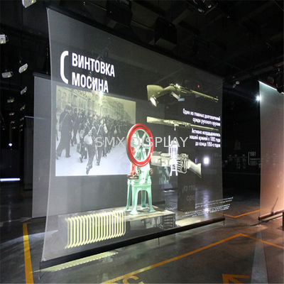 Kualitas New Holo Gauze 3D Hologram Mesh Screen Holographic Projection Screens Digunakan Untuk Pameran Pernikahan Pabrik