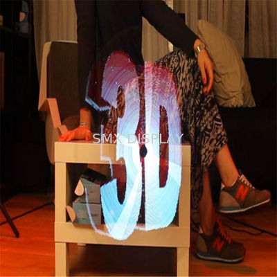 kualitas 42cm X 42cm Pemain Hologram 3D Hitam 1.5kg Shopping Mall 3d Holo Display Pabrik
