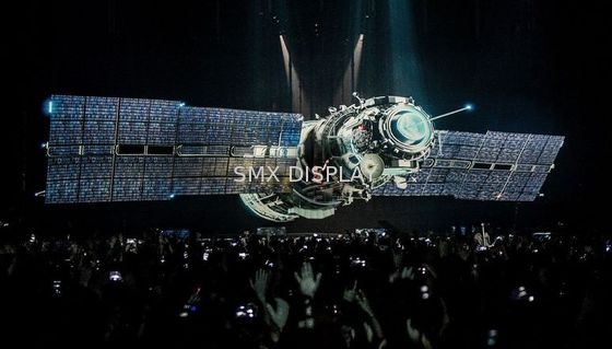 kualitas 3D Holographic Mesh Layar Hologram Proyeksi Panggung untuk Konser Pabrik