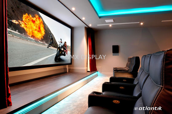 kualitas Bingkai Aluminium 16: 9 Dinding HDTV Mount Fixed Frame Screen Untuk Home Cinema Pabrik