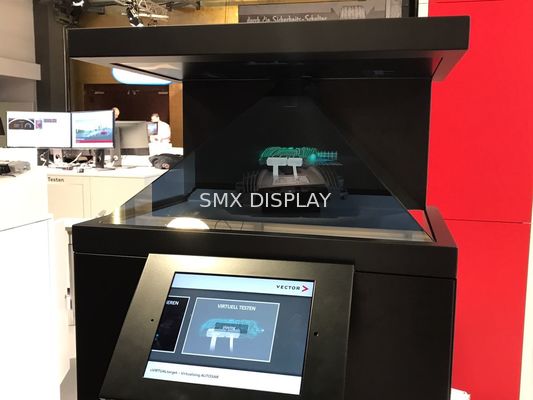 kualitas 22 "Hologram Piramida Memamerkan Kotak Holografik Teknologi Hologram Virtual 3D Pabrik