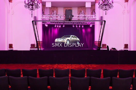 Kualitas 3D Holographic Video Projector 5x30m Transparan Musion Holographic Eyeliner Foil Pabrik