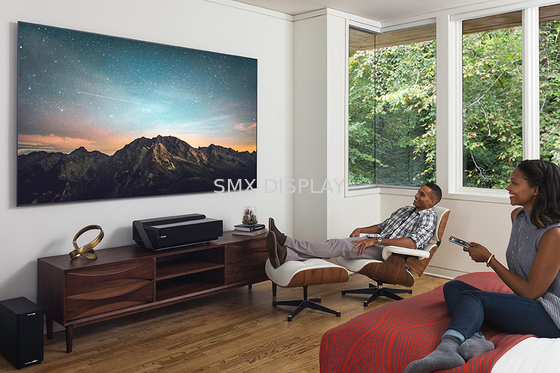 Sempit Ujung Layar Proyeksi Bingkai Tetap, Layar Proyeksi Home Theater Shrot Throw