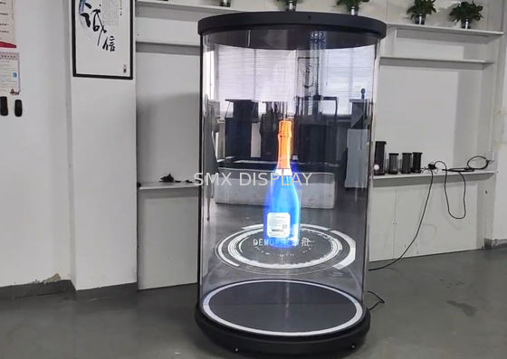 Kualitas 75 inci tampilan hologram real time hologram ukuran hidup 3D Hologram Silinder Holotube Pabrik