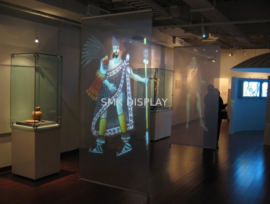Self Adhesive Clear Film Layar Proyeksi Belakang Holographic Clear Film