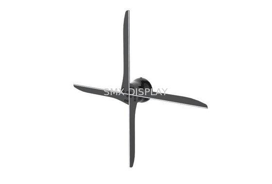 Kualitas 612 x 612 Resolusi Hologram Player Hypervsn, 4 Blades Tampilan Iklan LED Pabrik