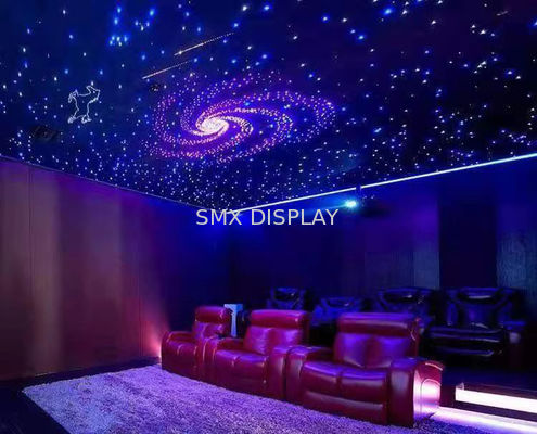 kualitas 600*600mm/600*1200mm Ukuran Fiber Optic Star Ceiling yang terbuat dari Polyester Fiberboard Panel Pabrik