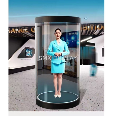 MPG Video Format 75 Inch Hologram 3D Digital Signage dengan Audio 8 ohm 5W Dual Speaker dan Ukuran Hidup Holographic Display