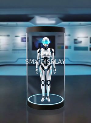 Kualitas 3D Hologram Display Peralatan Holo Tube Ukuran Manusia AI Asisten Virtual Holographic Cylinder Display Holo Box Pabrik