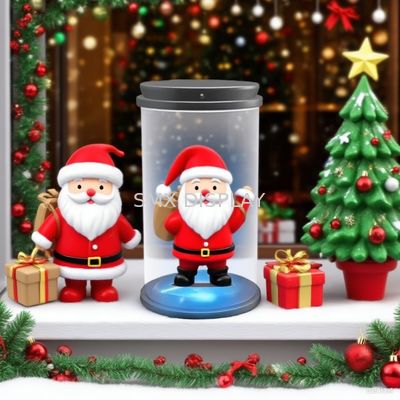 Kualitas Mini Hologram Showcase Portable Holo Tube 3D Hologram Display Peralatan Pabrik