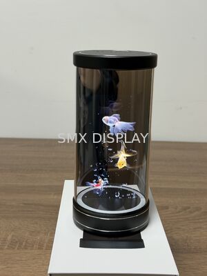 Kualitas 5 inci Ukuran layar Holo Tube dengan 360 ° mengapung Stereoskopi Imaging dan Plug-and-play 3D Holographic Display Pabrik