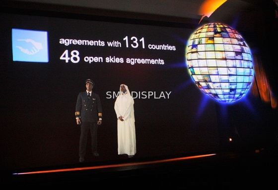 Kualitas Reflektif Foil Tahap 3D Holographic Video Proyeksi Transparan Warna 95um Ketebalan Pabrik