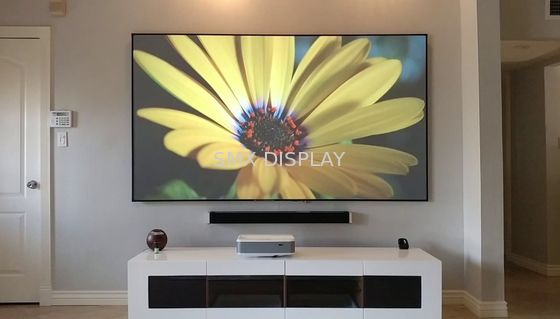 kualitas Cinema Fixed Frame Screen Diamond Anti - Light Panel Proyektor 170 ° Sudut Pandang Pabrik