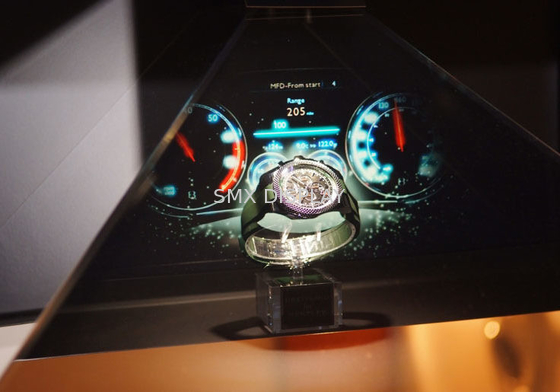 High Definition 3D Pyramid Holographic Tampilan 65 ", Showcase Produk di Hologram